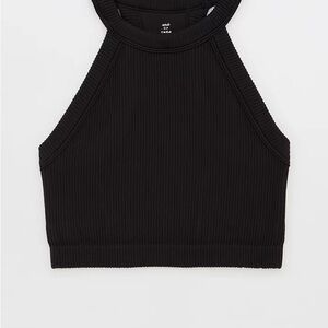 Aerie Superchill Seamless High Neck Bra Top